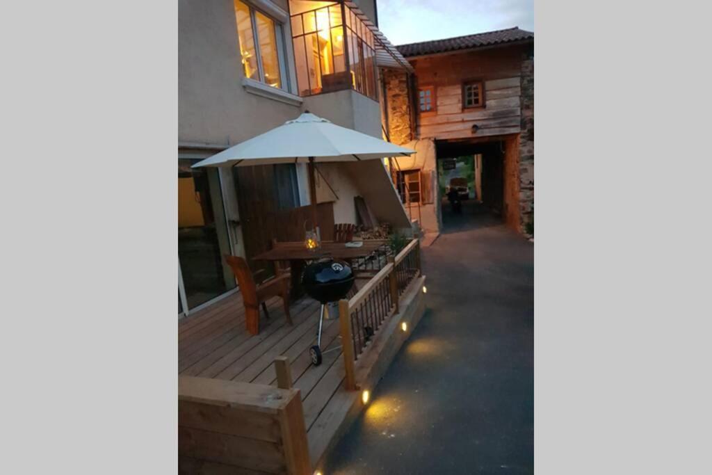 L'Idyllique - Studio Prive Sous Maison Saint-Didier-sur-Beaujeu Exterior foto