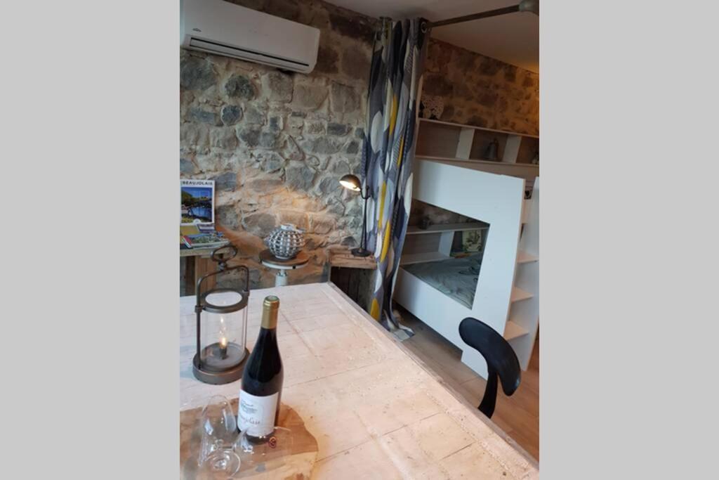 L'Idyllique - Studio Prive Sous Maison Saint-Didier-sur-Beaujeu Exterior foto